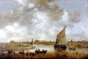 Jan van  Goyen View of Leiden from the Northeast oil on canvas
